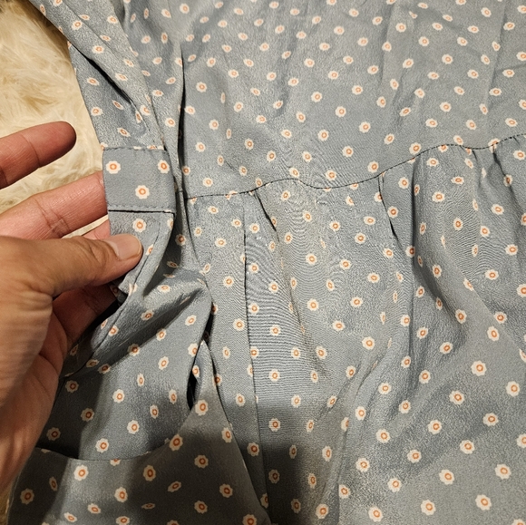 Made in Korea Daisy Bluish-Green Dress - Picture 5 of 10